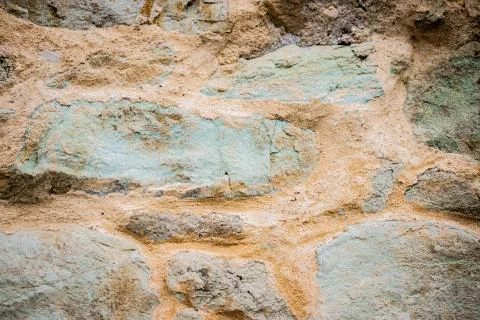 Part of a stone wall, for background or texture. Foto stock
