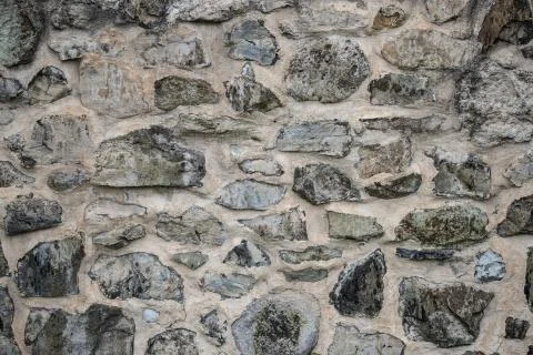 Part of a stone wall, for background or texture. Foto stock