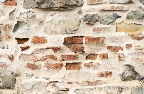 Part of a stone wall, for background or texture. Stock Photos