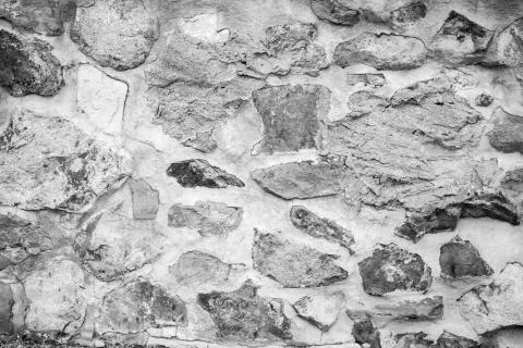 Part of a stone wall, for background or texture. Foto stock