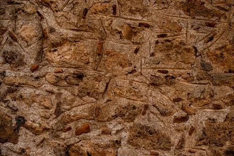 Part of a stone wall, for background or texture Foto stock