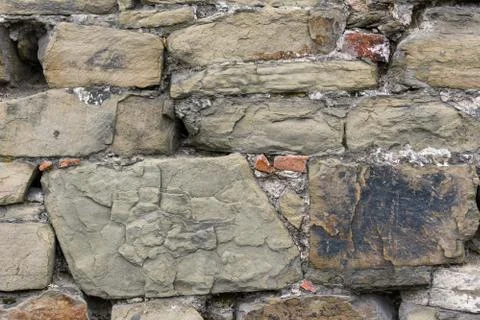 Part of the stone wall Foto stock