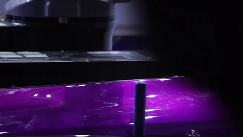 Part of the system of industrial robot in the top of the world Stock Footage 112213874