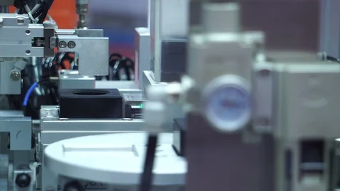 Part of the system of industrial robot in the top of the world Video stock 112222938