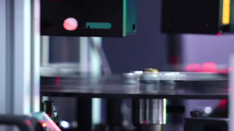 Part of the system of industrial robot in the top of the world Video stock 112223840