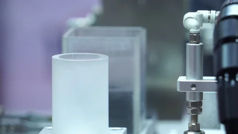 Part of the system of industrial robot in the top of the world Stock Footage 112224200