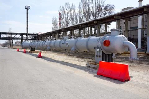 Part of the technological column  Stock Photos