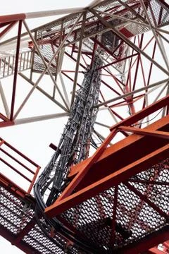 Part of the telecommunications tower Stock Photos