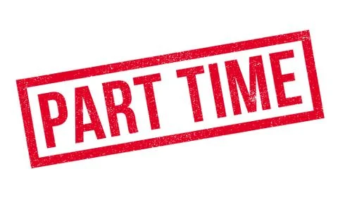 Part Time rubber stamp Stock Illustration