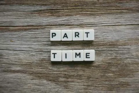 Part time word Stock Photos