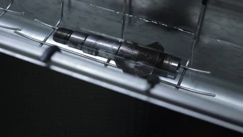 The part is treated chemically Stock Footage 145660812