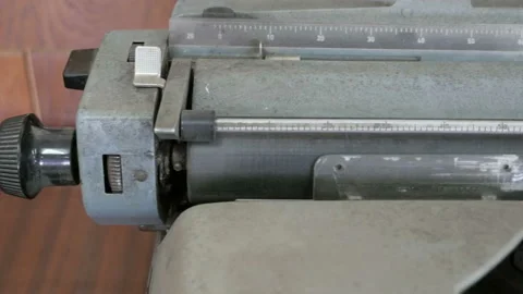 A part of typewriter Stock Footage 95264725
