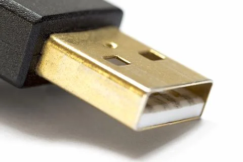 Part of USB connector Stock Photos