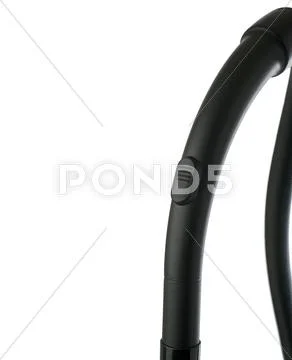 Part of Vacuum cleaner over isolated white background Stock Photos