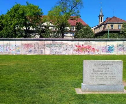 Part of the Wall in Berlin, Germany Stock Photos