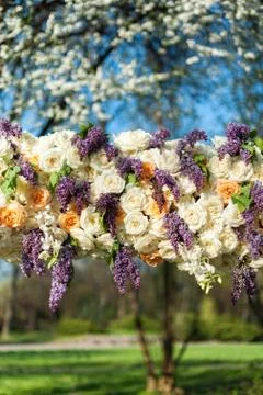 Part of wedding arch Stock-Fotos