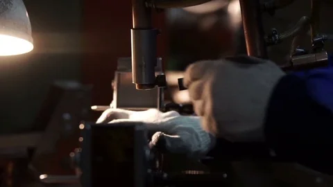 Part welding on factory Video stock 83241895