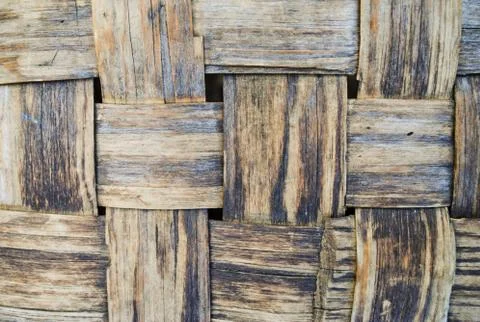Part of wicker basket Stock Photos