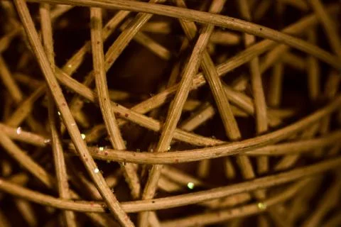 A part of a wicker sphere Stock Photos