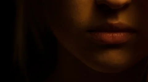 Part of a woman's face Stock Footage 48424268