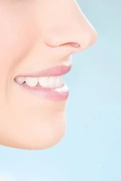 Part of a woman's face Stock Photos