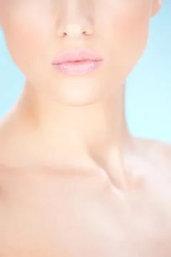 Part of a woman's face Stock Photos