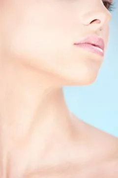 Part of a woman's face Stock Photos