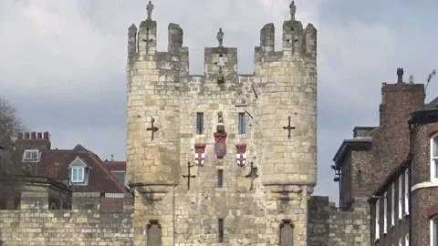 A part of the York Wall Stock Footage 91003971