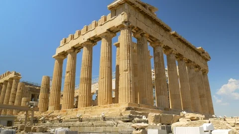 Parthenon, Acropolis of Athens Stock Footage 89535784