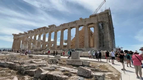 Parthenon Of Acropolis, Athens Stock Footage 201380834