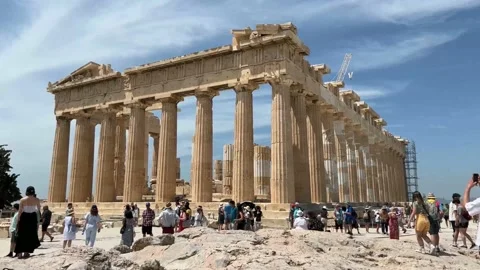 The Parthenon Of Acropolis, Athens, Greece Stock Footage 201380809