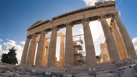 The Parthenon at the Acropolis Stock Footage 87122414