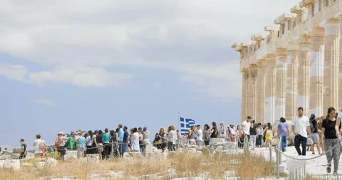 Parthenon in Acropolis Stock Footage 91798342