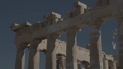 Parthenon of the Acropolis Stockbeeldmateriaal 219780229