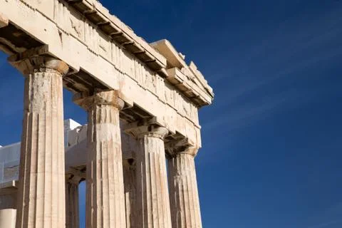 Parthenon on the acropolis Stock Photos