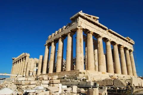 Parthenon in Acropolis Stock Photos