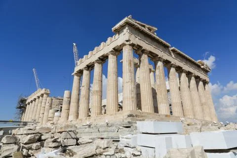 Parthenon on the Acropolis Stock Photos