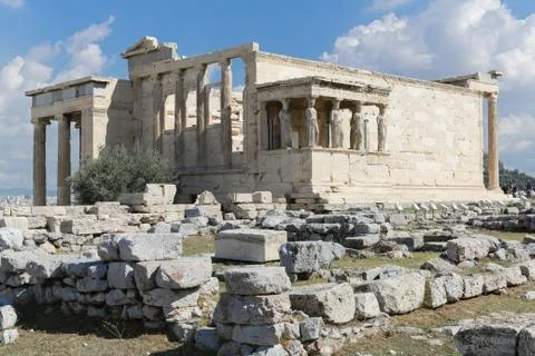 Parthenon on the Acropolis Stock Photos