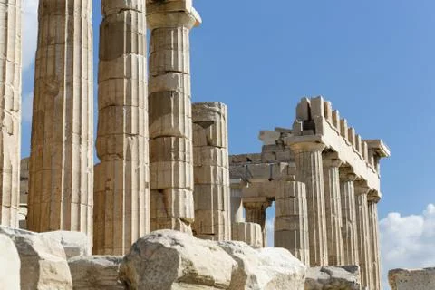 Parthenon on the Acropolis Stock Photos