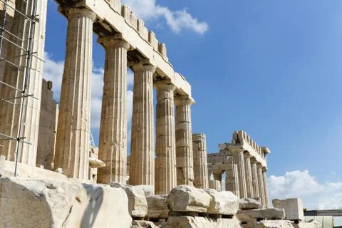 Parthenon on the Acropolis Stock Photos