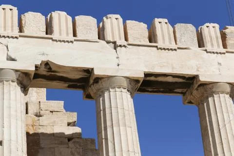 Parthenon on the Acropolis Stock Photos