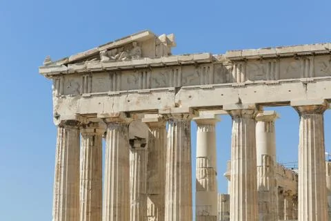 Parthenon on the Acropolis Stock Photos