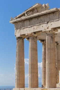 Parthenon on the Acropolis Stock Photos