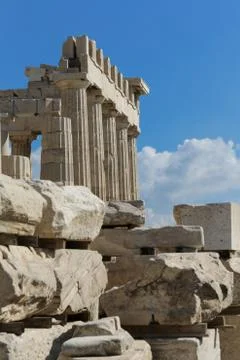 Parthenon on the Acropolis Stock Photos