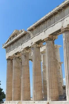 Parthenon on the Acropolis Stock Photos