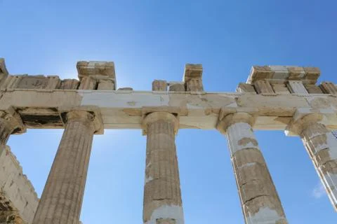 Parthenon on the Acropolis Stock Photos