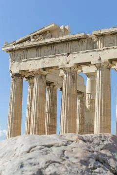 Parthenon on the Acropolis Stock Photos