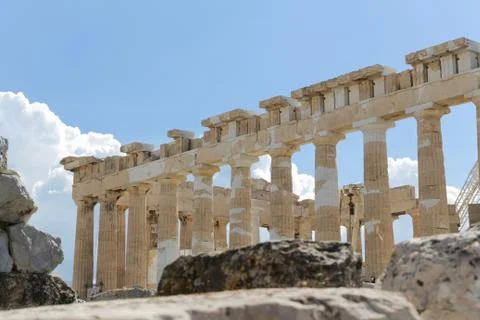 Parthenon on the Acropolis Stock Photos