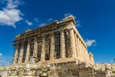 Parthenon on the Acropolis Stock Photos
