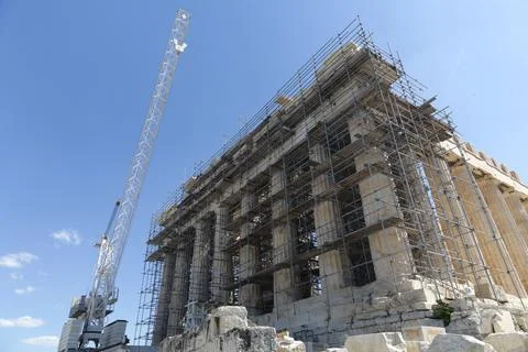 Parthenon on the Acropolis Stock Photos